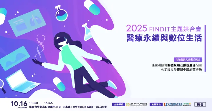  (入選新創名單公布!!)2025【FINDIT主題媒合會-醫療永續與數位生活】