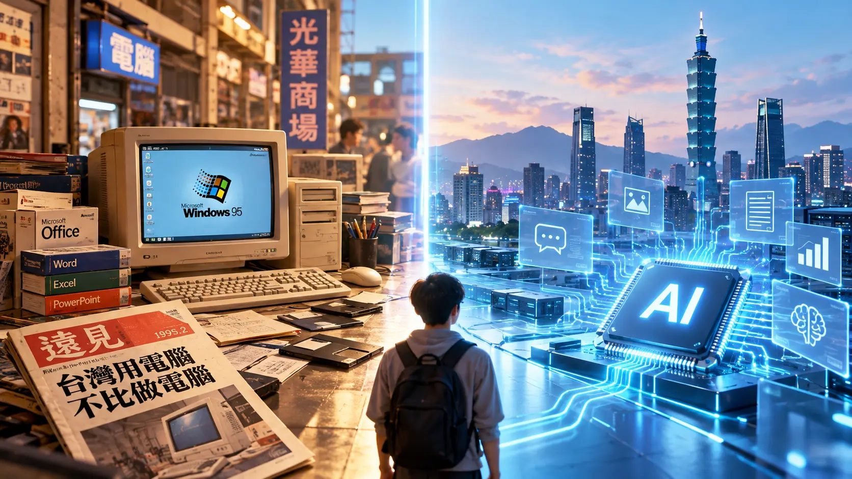 從 Windows 95 到 AI 晶片，臺灣做得出最先進的科技，卻還沒學會用好它。