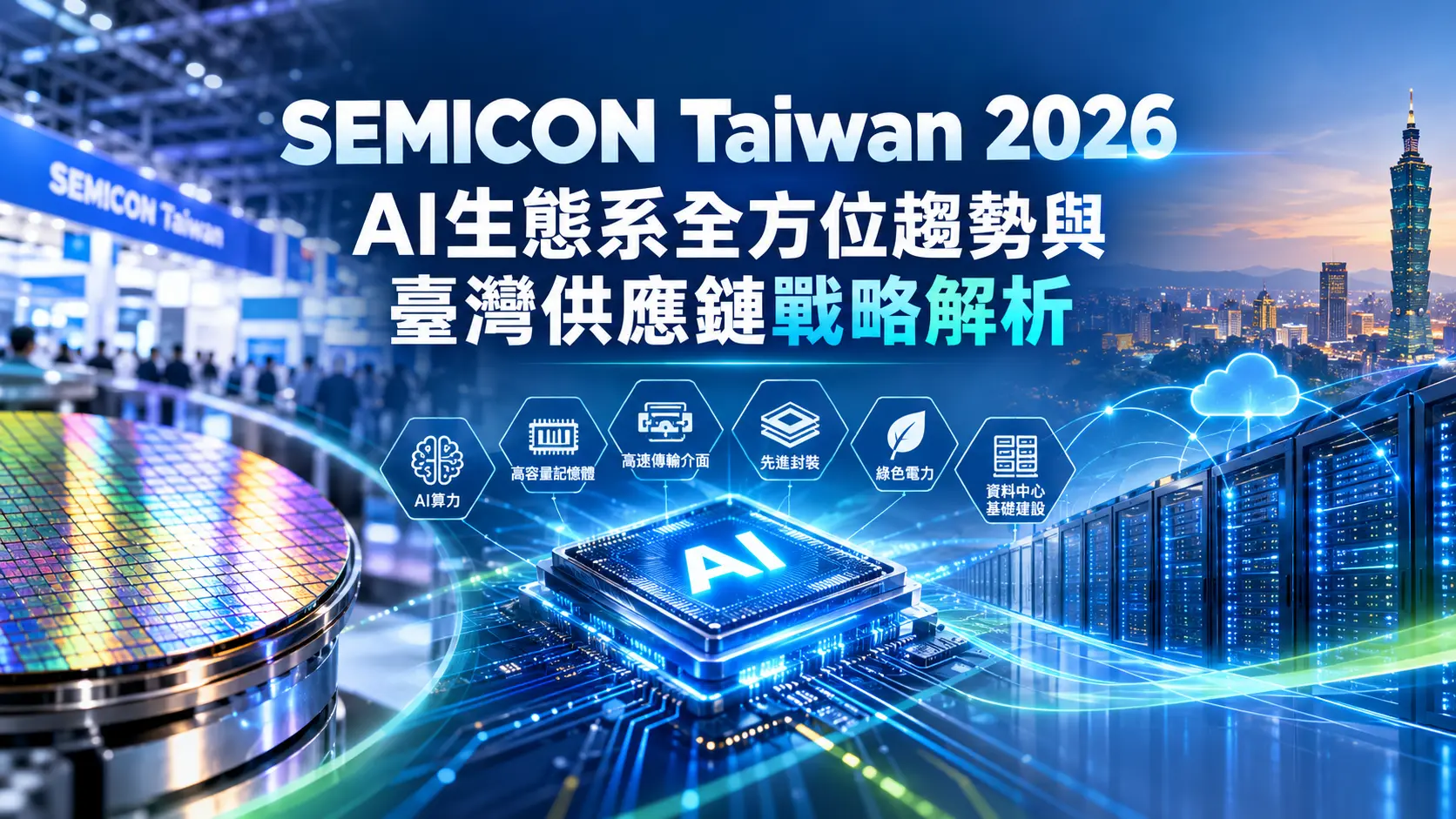 【新興領域/2026.09焦點】SEMICON Taiwan 2026 AI生態系全方位趨勢與臺灣供應鏈戰略解析